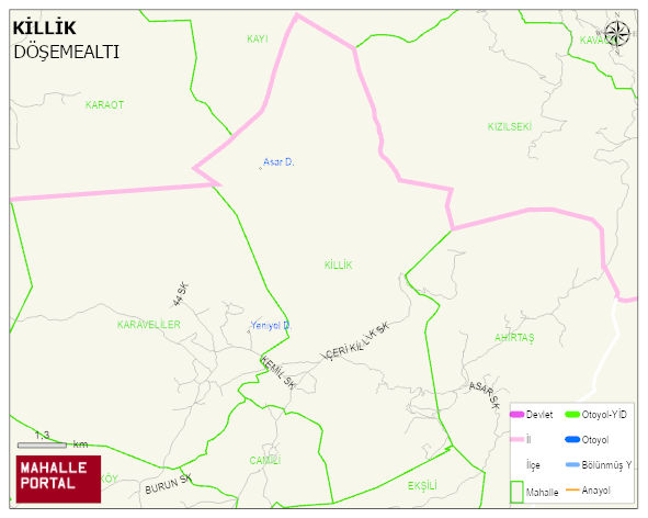 KİLLİK Mahallesi Haritası | Uydu Görüntüsü ve Harita Detayları