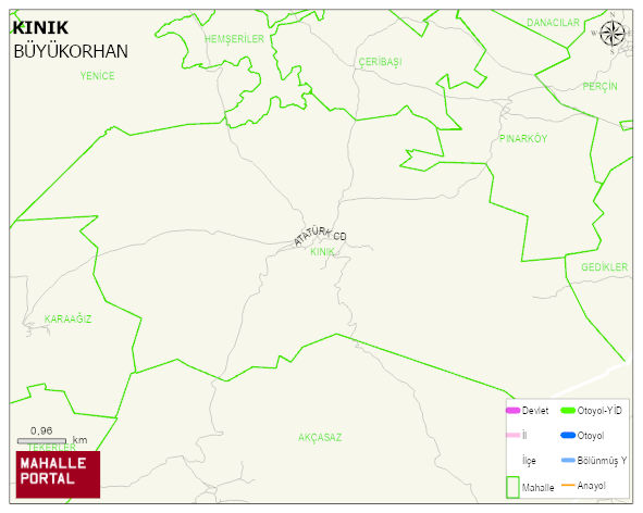 KINIK Mahallesi Haritası | Güncel Mahalle ve Köy Haritası