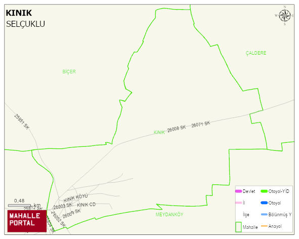 KINIK Mahallesi Haritası | İnteraktif Köy ve Mahalle Sınırları