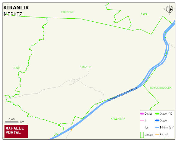 KİRANLIK Köyü Haritası | İnteraktif Köy ve Mahalle Sınırları