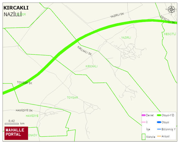 KIRCAKLI Mahallesi Haritası | Coğrafi Yapı ve Detaylı Haritası