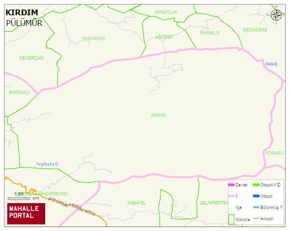 KIRDIM Köyü Haritası | Mahalle Sokak Haritası