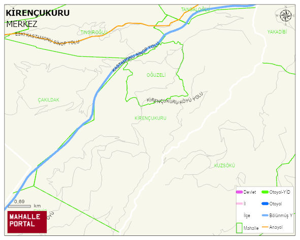 KİRENÇUKURU Köyü Haritası | Mahalle Sokak Haritası