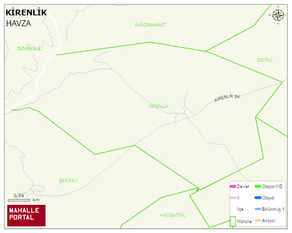 KİRENLİK Mahallesi Haritası | Güncel Mahalle ve Köy Haritası