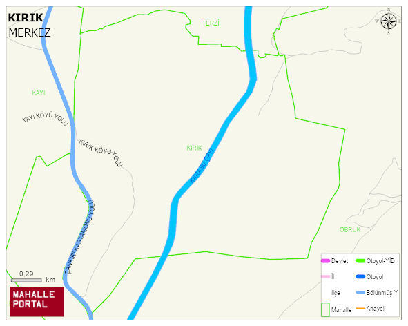 KIRIK Köyü Haritası | İnteraktif Köy ve Mahalle Sınırları