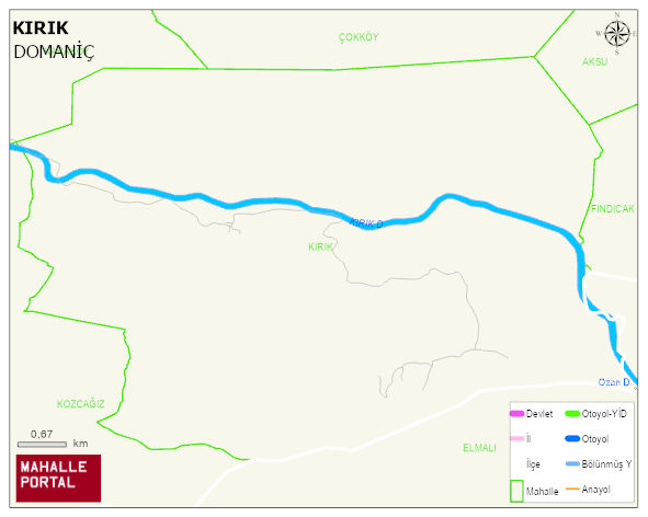 KIRIK Köyü Haritası | Sayısal Bölge Görünümü