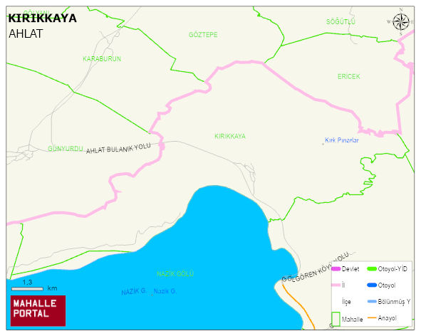 KIRIKKAYA Köyü Haritası | Coğrafi Yapı ve Detaylı Haritası