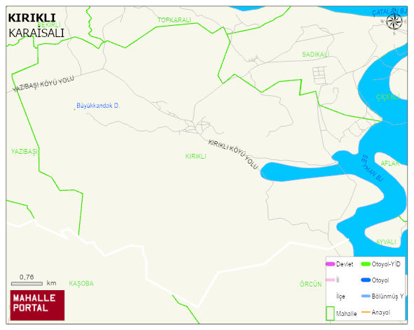 KIRIKLI Mahallesi Haritası | Güncel Mahalle ve Köy Haritası