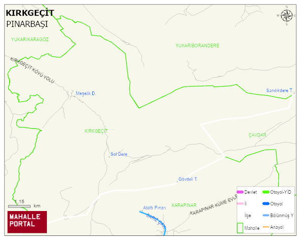 KIRKGEÇİT Mahallesi Haritası | Coğrafi Yapı ve Detaylı Haritası