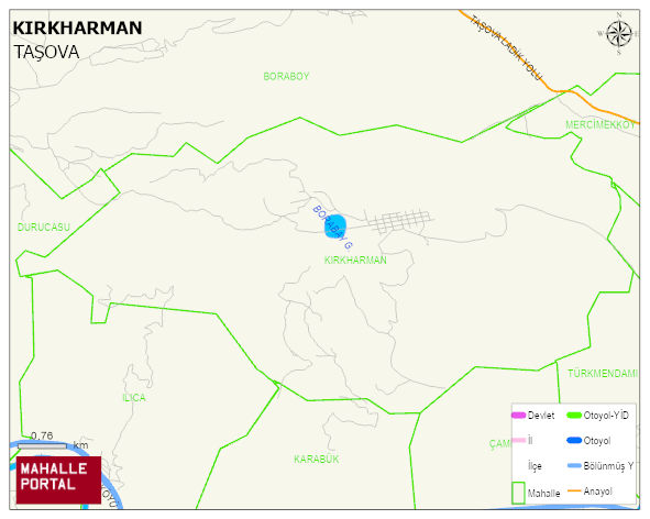KIRKHARMAN Köyü Haritası | Coğrafi Yapı ve Detaylı Haritası