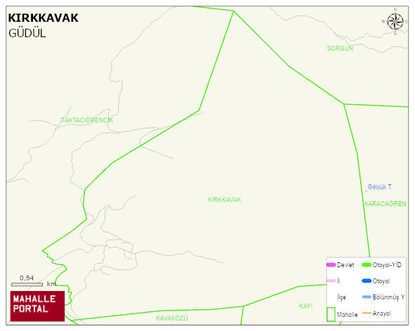 KIRKKAVAK Mahallesi Haritası | Coğrafi Yapı ve Detaylı Haritası