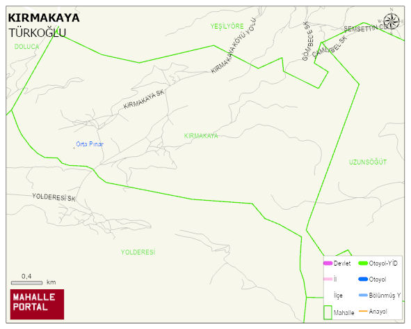KIRMAKAYA Mahallesi Haritası | Mahalle Sokak Haritası