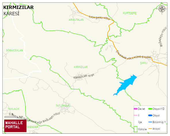 KIRMIZILAR Mahallesi Haritası | Mahalle Sokak Haritası