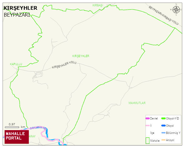 KIRŞEYHLER Mahallesi Haritası | Sayısal Bölge Görünümü
