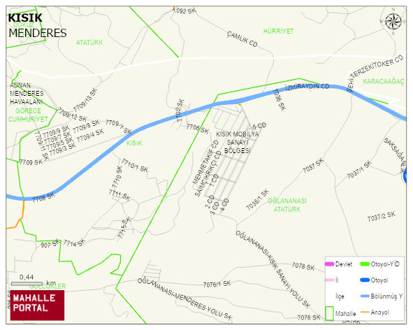 KISIK Mahallesi Haritası | Coğrafi Yapı ve Detaylı Haritası