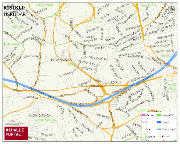 KISIKLI Mahallesi Haritası | İnteraktif Köy ve Mahalle Sınırları