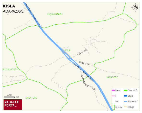KIŞLA Mahallesi Haritası | İnteraktif Köy ve Mahalle Sınırları