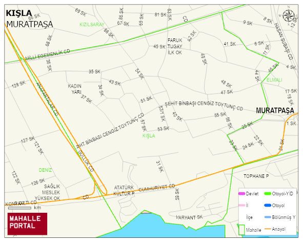 KIŞLA Mahallesi Haritası | Güncel Mahalle ve Köy Haritası