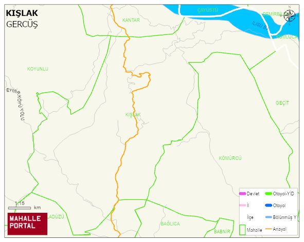 KIŞLAK Köyü Haritası | İnteraktif Köy ve Mahalle Sınırları