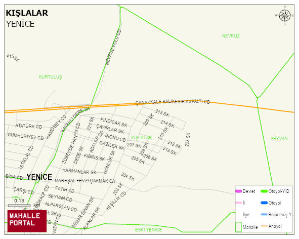 KIŞLALAR Mahallesi Haritası | Detaylı Köy ve Mahalle Görünümü
