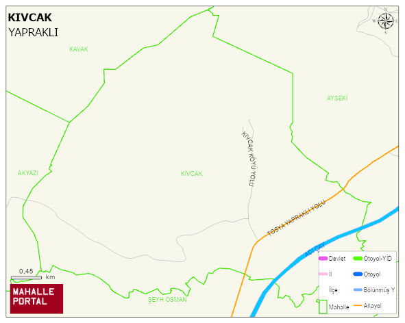 KIVCAK Köyü Haritası | Mahalle Sokak Haritası