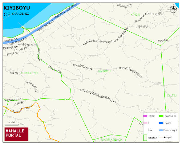 KIYIBOYU Mahallesi Haritası | Mahalle Sokak Haritası