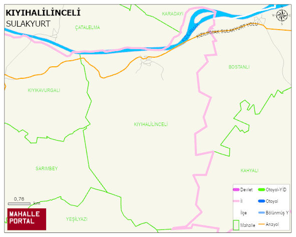 KIYIHALİLİNCELİ Köyü Haritası | İnteraktif Köy ve Mahalle Sınırları