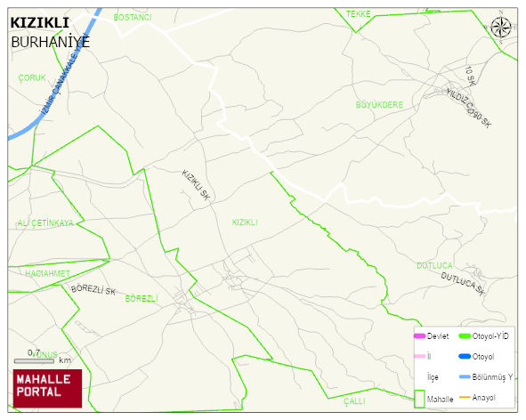 KIZIKLI Mahallesi Haritası | Uydu Görüntüsü ve Harita Detayları