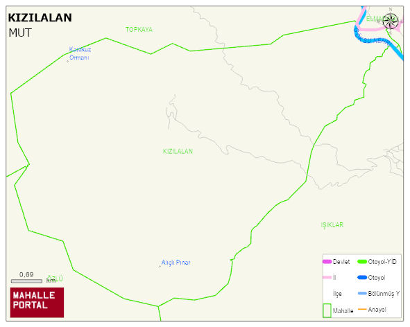 KIZILALAN Mahallesi Haritası | İnteraktif Köy ve Mahalle Sınırları
