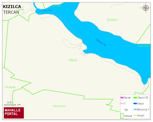 KIZILCA Köyü Haritası | Mahalle Sokak Haritası