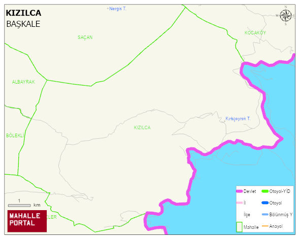 KIZILCA Mahallesi Haritası | Detaylı Köy ve Mahalle Görünümü