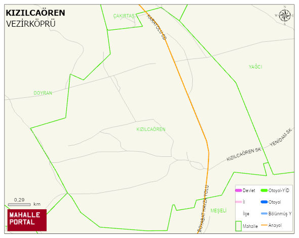 KIZILCAÖREN Mahallesi Haritası | Uydu Görüntüsü ve Harita Detayları