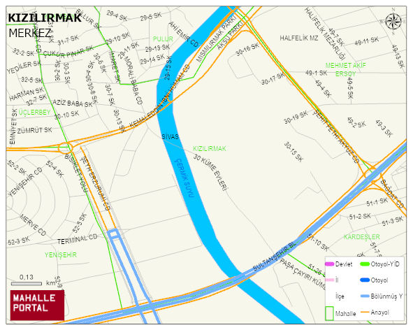 KIZILIRMAK Mahallesi Haritası | İnteraktif Köy ve Mahalle Sınırları
