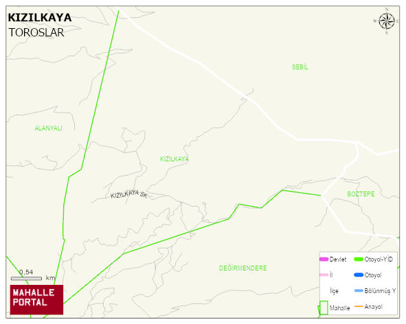 KIZILKAYA Mahallesi Haritası | İnteraktif Köy ve Mahalle Sınırları