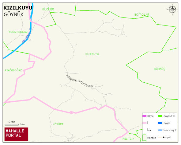 KIZILKUYU Köyü Haritası | Uydu Görüntüsü ve Harita Detayları