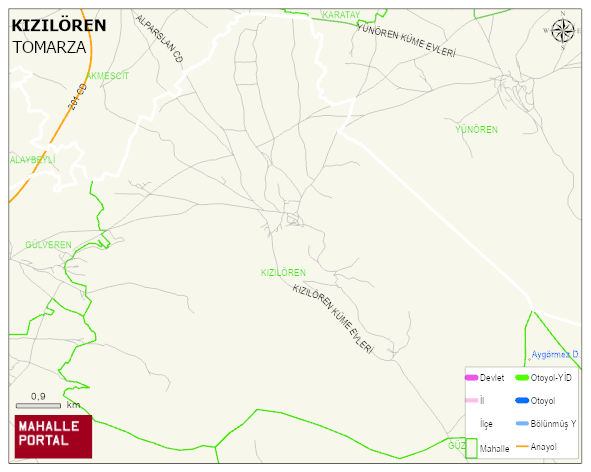 KIZILÖREN Mahallesi Haritası | Uydu Görüntüsü ve Harita Detayları