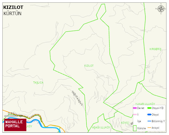 KIZILOT Köyü Haritası | Mahalle Sokak Haritası