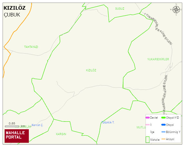 KIZILÖZ Mahallesi Haritası | İnteraktif Köy ve Mahalle Sınırları
