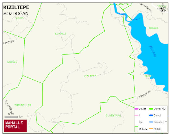 KIZILTEPE Mahallesi Haritası | Coğrafi Yapı ve Detaylı Haritası