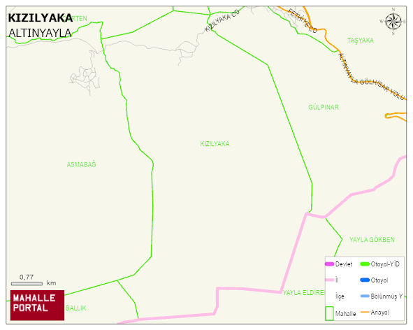 KIZILYAKA Köyü Haritası | Uydu Görüntüsü ve Harita Detayları