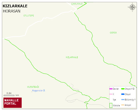 KIZLARKALE Mahallesi Haritası | Detaylı Köy ve Mahalle Görünümü