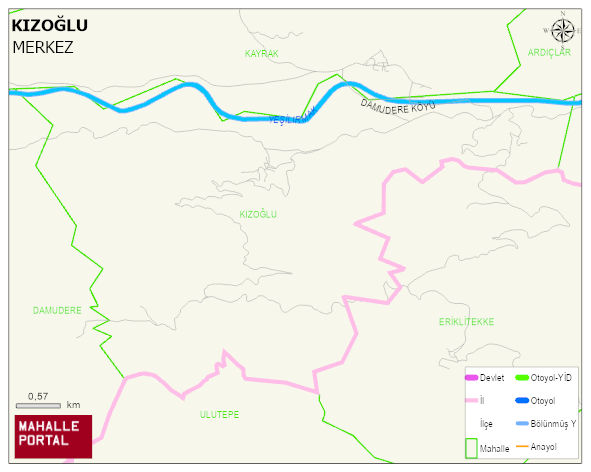 KIZOĞLU Köyü Haritası | Uydu Görüntüsü ve Harita Detayları