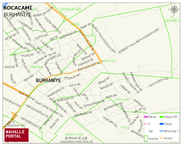 KOCACAMİ Mahallesi Haritası | Güncel Mahalle ve Köy Haritası