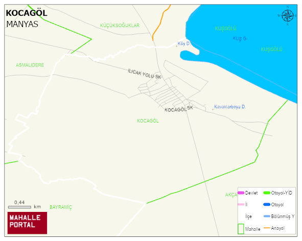KOCAGÖL Mahallesi Haritası | İnteraktif Köy ve Mahalle Sınırları