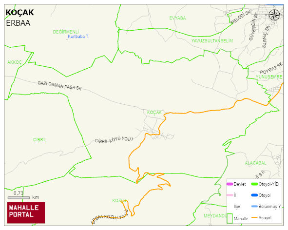 KOÇAK Köyü Haritası | Coğrafi Yapı ve Detaylı Haritası