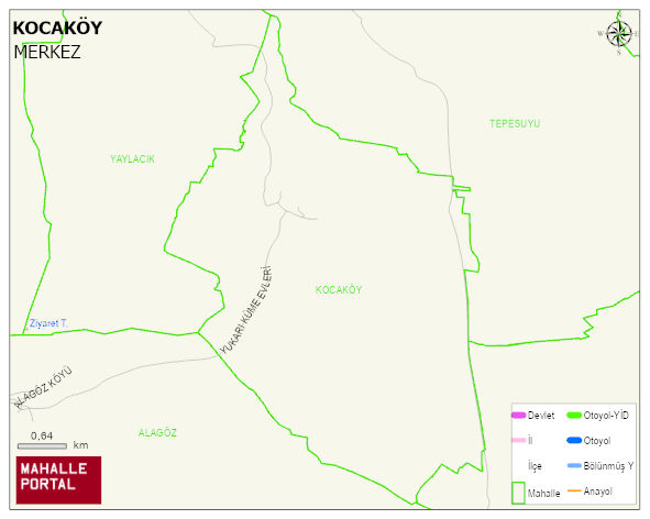 KOCAKÖY Köyü Haritası | Uydu Görüntüsü ve Harita Detayları