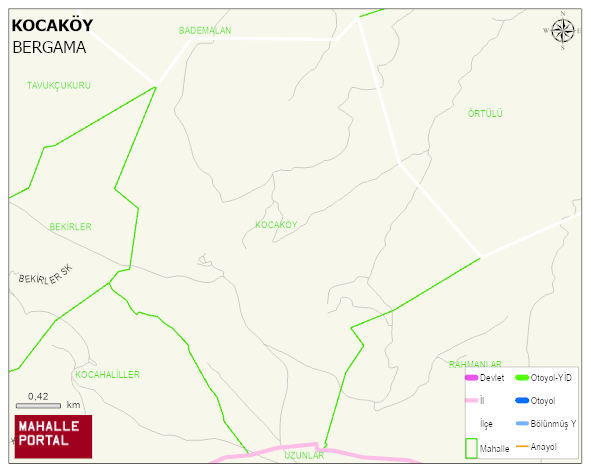 KOCAKÖY Mahallesi Haritası | Güncel Mahalle ve Köy Haritası
