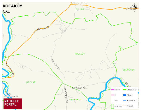 KOCAKÖY Mahallesi Haritası | İnteraktif Köy ve Mahalle Sınırları