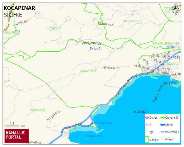 KOCAPINAR Mahallesi Haritası | Detaylı Köy ve Mahalle Görünümü