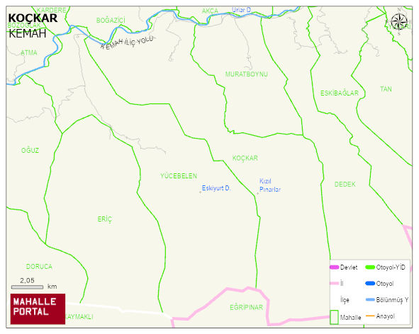 KOÇKAR Köyü Haritası | İnteraktif Köy ve Mahalle Sınırları